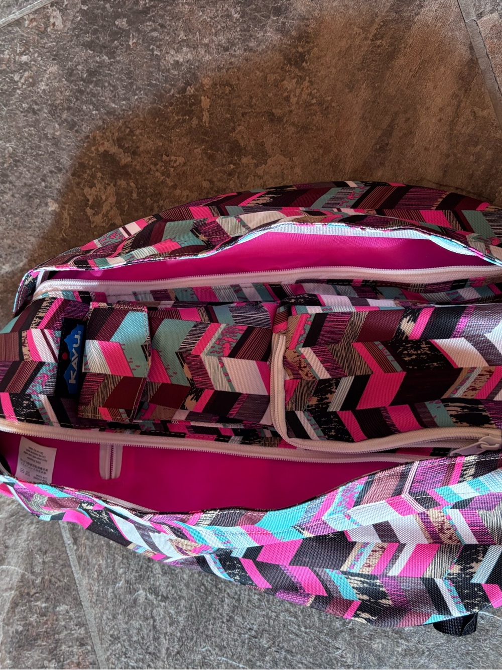 KAVU Rope Sling in Sunset Blocks - Picture 4 of 9